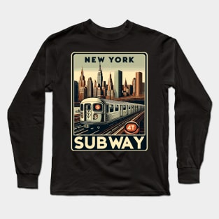 New York Subway Long Sleeve T-Shirt